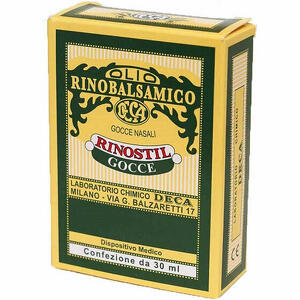 Rinostil - Rinostil gocce nasali flacone 30ml olio rinobalsamico per laprotezione della mucosa nasale e la pulizia delle fosse nasali